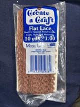 Flat Lace  .5” Create a Craft Model Lace Washable NIP  10 Yards - $19.03 MXN