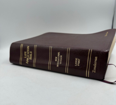 NIV Life Application Study Bible Large Print-Burgundy Bonded Leather Zondervan - £53.40 GBP