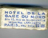 Hotel De La  Gare du Nord &amp; Atlantic Hotel Saint Lazare Sugar Cube Paris... - $17.80