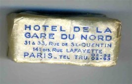 Hotel De La  Gare du Nord &amp; Atlantic Hotel Saint Lazare Sugar Cube Paris... - $17.80