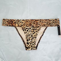 VICTORIA&#39;S SECRET Brazilian Swim Bottom Medium M Pelosa Leopard Bikini - £19.22 GBP