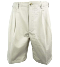 Roundtree &amp; Yorke Size 44 Tall Expander Waistband String Pleated New Mens Shorts - £45.93 GBP