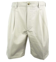 Roundtree &amp; Yorke Size 44 Tall Expander Waistband String Pleated New Mens Shorts - £45.82 GBP