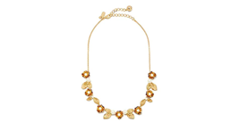Kate Spade New York Lavish Blooms Pendant Necklace Floral / Pearl Gold - £110.76 GBP