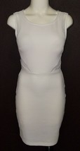 NWT Love Culture Ivory Bodycon Dress Short Mesh Panels Sleeveless Size Medium - £13.97 GBP