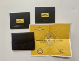 Breitling Colt 36 Manual Booklet Holder Authentic Chronometer Certificate - $60.00