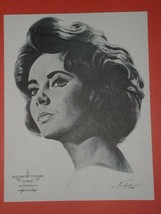 Elizabeth Taylor Volpe Academy Award Print 1962 - £15.71 GBP