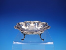 Birmingham 1949 Estate English Sterling Silver Fancy Pierced Nut Dish (#4309) - £101.01 GBP