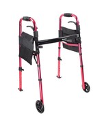 Dynarex Travel Walker, Wheels, Ski Glides, Foldable &amp; Lightweight, 300 l... - $89.63 CAD