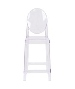 SuperDiscountMall Premium Quality Oval Back Ghost Counter Stool OW-GHOST... - $219.49 CAD