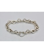 Authentic Tiffany &amp; Co. 925 Sterling Silver Heart Link Bracelet Retired - $705.19 CAD