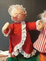 Vtg  Annalee Mobiltee Christmas Dolls Mr and Mrs Claus 18&quot; 1988,89 - £81.40 GBP