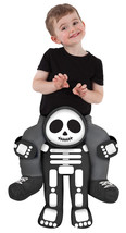 Toddler Piggyback Skeleton Costume Ride On Childs Illusion Carry Me Dress Up - £87.61 GBP