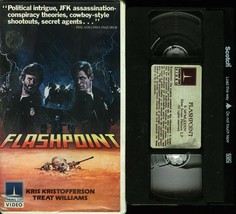 Flashpoint Vhs J EAN Smart Kris Kristofferson Thorne Video Clamshell Case Tested - £7.82 GBP