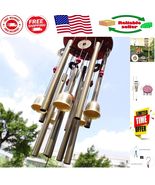 Retro 85cm Chinese Wind Chime - 10 Tubes, 5 Bells - Perfect Garden Gift - $37.05 CAD