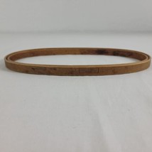 Duchess Embroidery Hoop Oval Royal Felt Lined Wood  9&quot; x 4.5&quot; Patina Vtg - $49.95