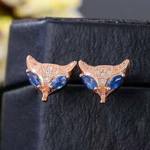 2.40Ct Marquise CZ Tanzanite Wedding Stud Earrings 14K Rose Gold Plated - £90.19 GBP