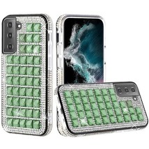 Bling Diamond Shiny Hard Crystal Case Cover for Samsung S22 Plus GREEN - £6.84 GBP