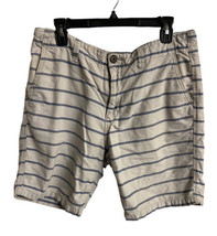 Aeropostale Chino Shorts Mens Size 34  Blue and Gray Striped  - £6.25 GBP