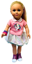 My Life As Jojo Siwa Doll 18&quot; Unicorn Shirt 2018 - $18.76