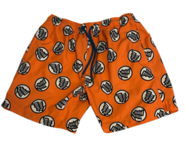 Dragon Ball Z Shorts Men’s Size Small Orange AOP Blue Drawstring 3 Pockets - $23.75