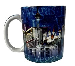 Las Vegas Nevada Coffee Mug Cup Vintage C ASIN O Gambling Caesars Mgm Excalibur - £12.68 GBP