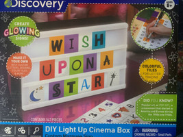 Discovery Kids DIY Light Up Cinema Box, Customizable Backlit Message Boa... - £11.58 GBP
