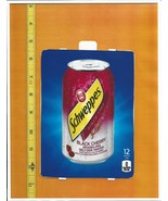 HVV Size Schweppes Black Cherry 12 oz CAN Soda Vending Machine Flavor Strip - $4.10 CAD