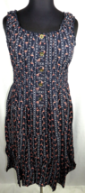 Plus Size 2X Flamingo Print Sleeveless Smocked Waist Midi Dress, Simply ... - $29.99