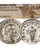 GORDIAN III/Liberalitas Cornucopia. NGC Certified Choice XF Double Denar... - $236.55