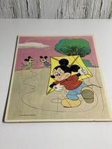 Vintage Walt Disney Productions Child Puzzle Mickey Mouse &amp; Nephews with a Kite - £7.58 GBP