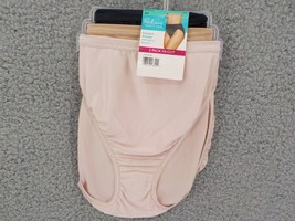 Radiant By Vanity Fair 3 Pk HI-CUT Panties Size Sm 5 Stretch Pink Tan Black Nwt - £10.21 GBP