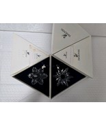 Lot of 2 Swarovski Large CLEAR Snowflake 1996 and 1998 with original boxes - $230.00