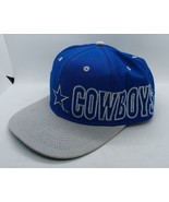 Drew Pearson Dallas Cowboys NFL Vintage Snapback Hat Blue Big Spell Out ... - $49.49