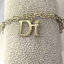 Diamonds International Di Goldtone Bracelet 4 Charms Lobster Clasp Vintage - £8.79 GBP