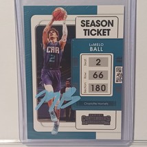 Lamelo Ball Card RC 2021-22 Panini NBA Contenders Auto signed COA - £47.05 GBP