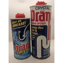 2 USED Cans Drano Crystals Clog Remover Discontinued Htf - $74.24