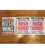 2 New York Post City Newspaper BUSH WINS before he actually wins electio... - £182.51 GBP