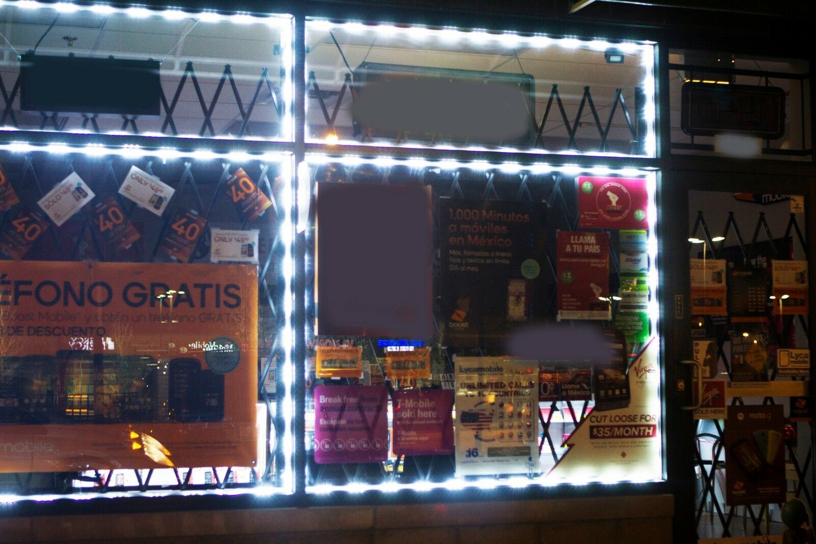 LEDUPDATES 30FT STOREFRONT WINDOW LED LIGHT 5050 WHITE with UL 12v Power Supply