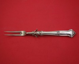 Saxon by Wallace Sterling Silver Roast Carving Fork HH WS 10 5/8&quot; Heirloom - $137.61