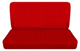 Fits 1960 Chevy Biscayne sedan 4door Front bench seat covers Red cotton - $65.09