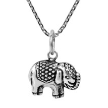Royal Thai Elephant Baby Pendant &amp; Necklace .925 Sterling Silver - £15.59 GBP