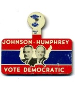 Vintage 1.5&quot; LINDON B JOHNSON Humphrey Political Button - $13.67 CAD