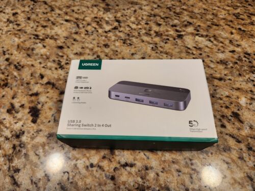 UGREEN USB 3.0 SWITCH 2 IN 4 OUT PUT 3.0 SHARING BOX FOR MOUSE KEYBOARD ... - $43.56