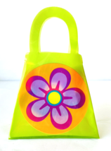 12 Small Springtime Plastic Bags Party Favor Baskets Bright Flowers Girls Ladies - £15.29 GBP