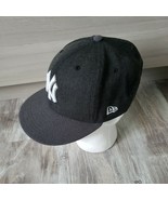 MLB New York Yankees New Era 59FIFTY Cap Hat Charcoal Gray Snap Back - £14.03 GBP