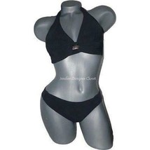 NWT GIDEON OBERSON 8 halter bikini swimsuit black 2PC Israel designer  - £46.40 GBP