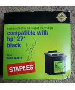 Staples HP 27 compatable Black Inkjet Cartridge 623217 New Sealed - $159.94 MXN