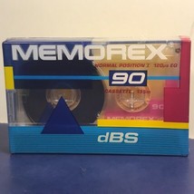 Memorex blank audio cassette tape music DBS pink blue clear 135 minutes vtg 90 - £6.93 GBP