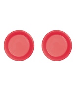 20 Plate/Package Small 7&quot; Plastic Disposable Plates Dessert Party Coral - £15.12 GBP